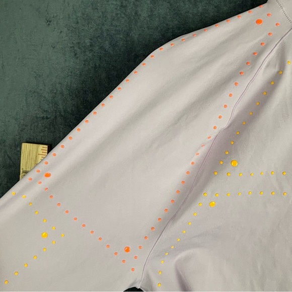 Nike Dri-FIT Lavender long sleeve top with neon studding sz L - Picture 10 of 13